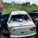 TIR, otomobille çarpıştıktan sonra devrildi: 6 yaralı