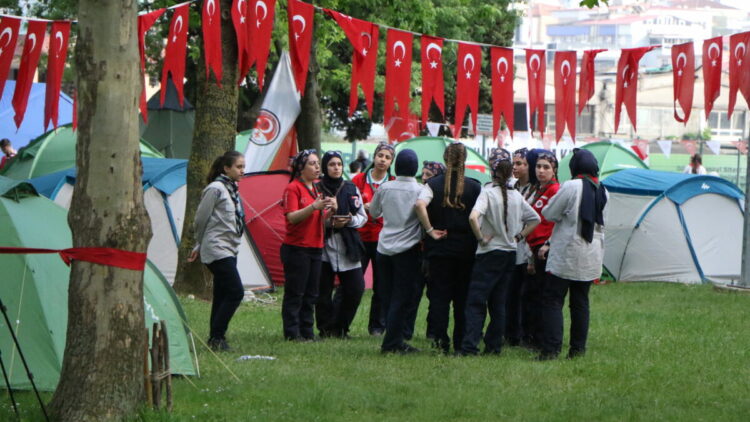Samsun’da 500 izci kampa girdi