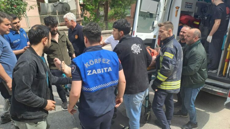 Elektrik akımına kapılan inşaat işçisi yaralandı