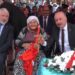 Çorum'da 90 yaşındaki kadın, marşlarla bayramı kutladı