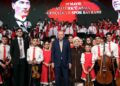 Cumhurbaşkanı Erdoğan ve eşi Emine Erdoğan, Cumhurbaşkanlığı Çocuk Orkestrası ve Korosu konserine katıldı