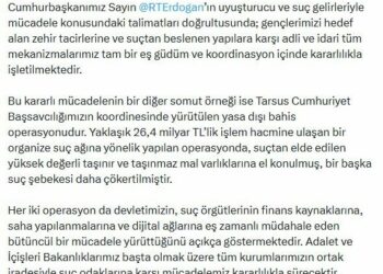 Bakan Gürlek: Suç odaklarına karşı mücadelemiz kararlılıkla sürecektir