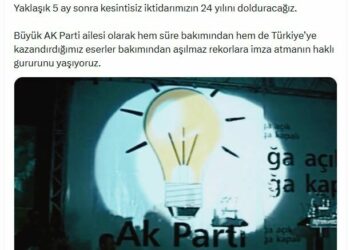 Cumhurbaşkanı Erdoğan'dan AK Parti iktidarının 24'üncü yılı paylaşımı