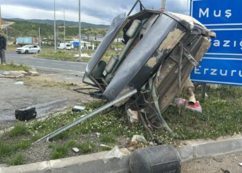 Hayvan yüklü kamyon, 2 otomobile çarptı; 2 yaralı