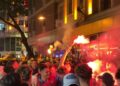 İstanbul'da Aston Villa taraftarları şampiyonluğu kutladı
