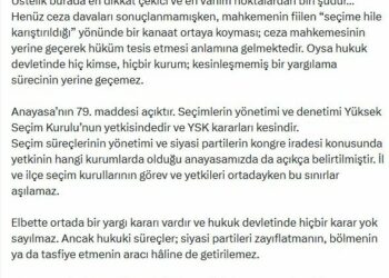 Mansur Yavaş: Yapılması gereken partinin kongre kararı alacağını açıklamasıdır