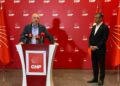 Zafer Partisi Genel Başkanı Özdağ, CHP Genel Merkezi'nde Özgür Özel ile bir araya geldi
