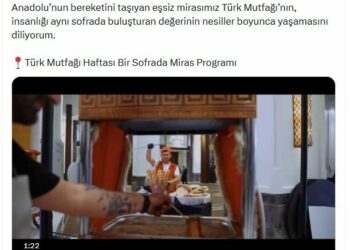 Emine Erdoğan'dan 'Bir Sofrada Miras' programına ilişkin paylaşım