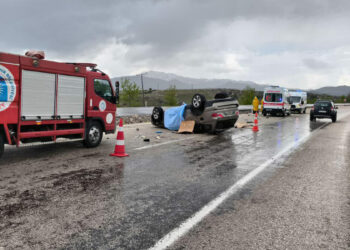 Antalya'da otomobil, takla attı; evli çift öldü, 2 yaralı