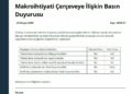 TCMB makrofinansal istikrarı destekleyici tedbirleri devreye aldı