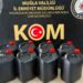 Muğla'da 475 litre etil alkol ele geçirildi