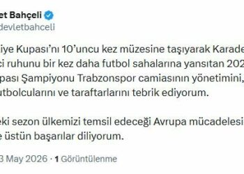 Bahçeli'den Trabzonspor'a tebrik mesajı