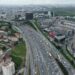 İstanbul'da bayram trafiği havadan görüntülendi