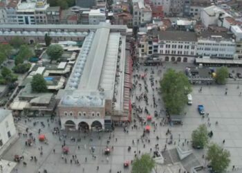 Kurban Bayramı öncesi Eminönü havadan görüntülendi