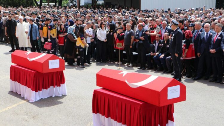 Tekirdağ'da şehit polisin cenazesinde fenalaşan kişi öldü