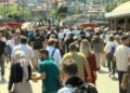 Kurban Bayramı öncesi Eminönü'nde yoğunluk oluştu