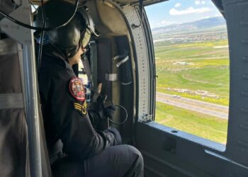 Ankara'da jandarmadan helikopter destekli trafik denetimi