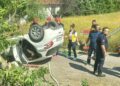Balıkesir'de otomobil takla attı: 1 ölü, 3 yaralı