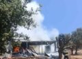 Bodrum'da konteynerde yangın