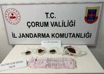Çorum’da uyuşturucu operasyonu: 3 kişi gözaltına alındı