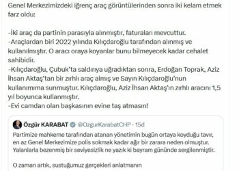 Özel’den CHP Genel Merkezindeki araç görüntülerine açıklama