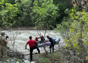 Pülümür Çayı’nda ağaçta mahsur kaldı, ekipler kurtardı