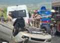 Elazığ’da takla atan otomobilin sürücüsü öldü, 3 yaralı