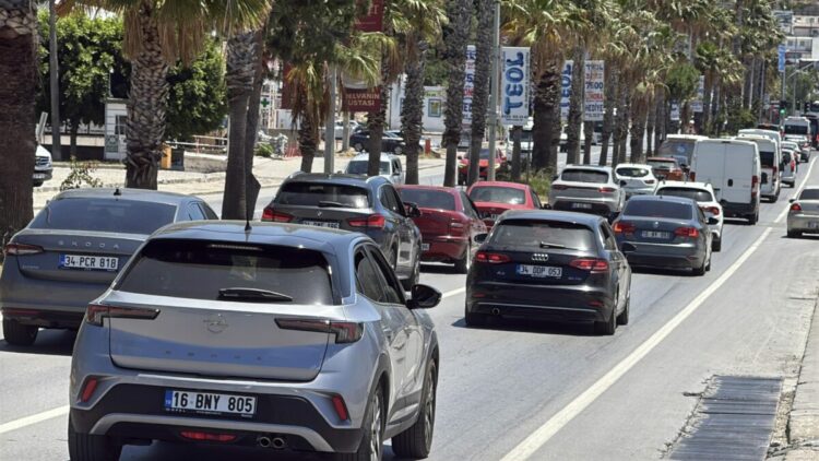 Bodrum’da son 36 saatte 25 binden fazla araç çıkış yaptı