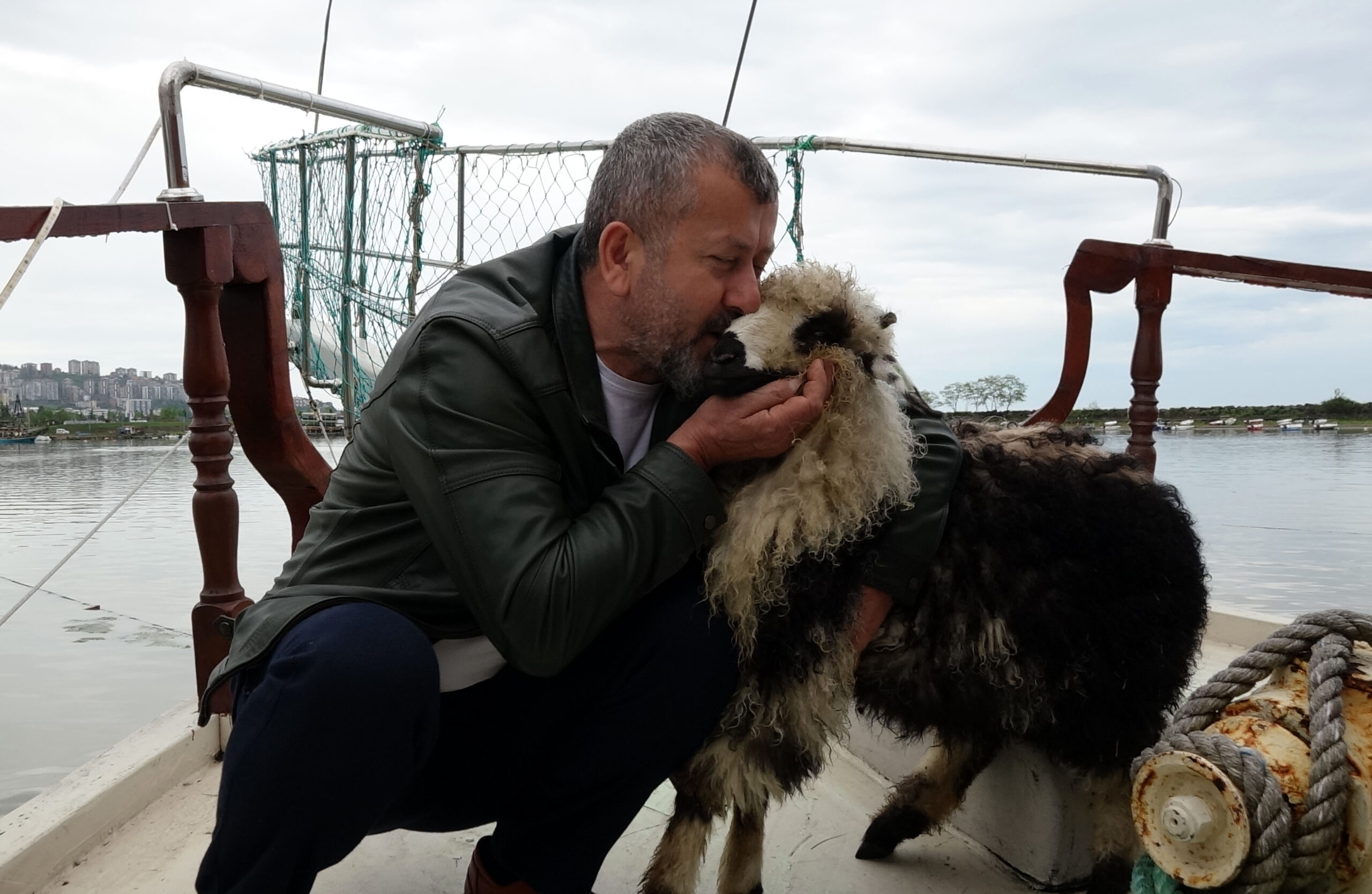 Özenle büyüttüğü kuzusu 'Abbas' yoldaşı oldu