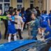 Kadın futbol takımı oyuncuları sahada birbirine girdi