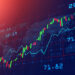 Stock market or forex trading graph in graphic concept suitable for financial investment or Economic trends business idea and all art work design. Abstract finance background
