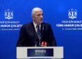İYİ Parti Genel Başkanı Müsavat Dervişoğlu, Ankara’da bir otelde düzenlenen 'İyilik İçin Adalet: Türk Hukuk Çalıştayı'na katıldı Fotoğraf: Ankara,(DHA)