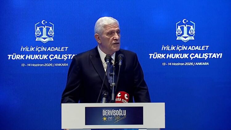 İYİ Parti Genel Başkanı Müsavat Dervişoğlu, Ankara’da bir otelde düzenlenen 'İyilik İçin Adalet: Türk Hukuk Çalıştayı'na katıldı Fotoğraf: Ankara,(DHA)