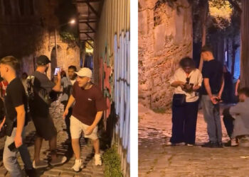 Galata’da 'fırça düşürme' bahanesiyle dolandırmaya çalıştığı kadını Rus turistler kurtardı; şüpheli yakalandı