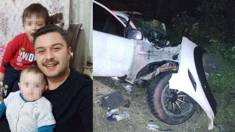 Kazada yaralanan 2 çocuk babası, kurtarılamadı
