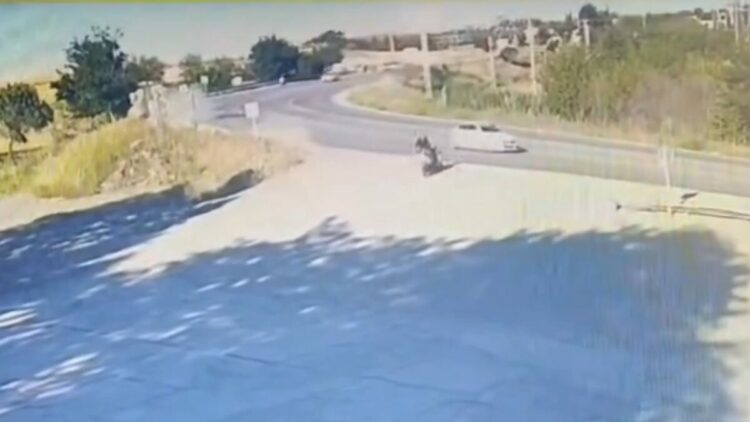Bariyerlere çarpan motosikletin sürücüsü öldü; kaza anı kamerada
