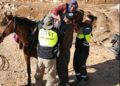Süt sağarken rahatsızlanan kadın, katırla ambulansa ulaştırıldı