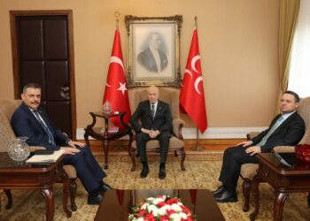 Bakanlar Çiftçi ve Gürlek, Bahçeli'yi ziyaret etti