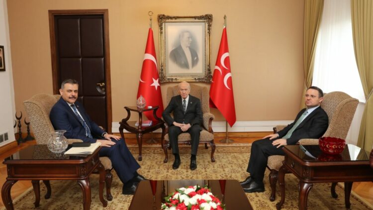 Bakanlar Çiftçi ve Gürlek, Bahçeli'yi ziyaret etti