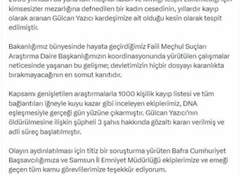 Faili meçhul kadın cinayeti 20 yıl sonra aydınlatıldı