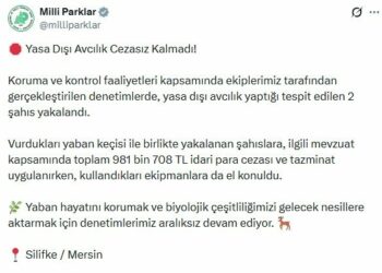 DKMP'den yasa dışı avcılığa 981,7 bin lira para cezası