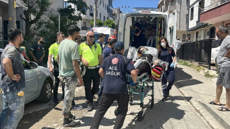 Hamile kadın ve 2 çocuğu yangında dumandan etkilendi