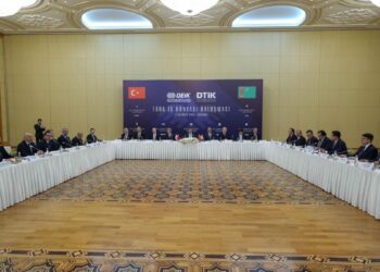 Cumhurbaşkanı Yardımcısı Yılmaz, Aşkabat'ta Türk İş Dünyası Buluşması programına katıldı
