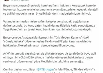 Bakan Gürlek'ten 'süresiz nafaka' düzenlemesinin iptaline ilişkin açıklama