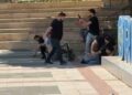 Sivil polisler bıçaklı kavgaya havaya ateş açarak müdahale etti