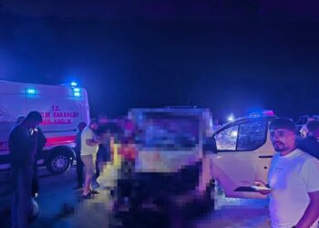 Minibüs, yola çıkan ata çarptı; 1 ölü, 2 yaralı