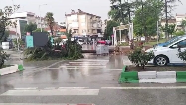 Bursa’da sağanak ve dolu etkili oldu