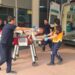 Virajda devrilen motosikletin sürücüsü yaralandı