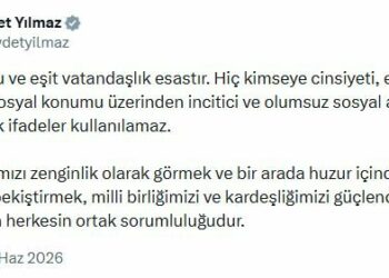 Cevdet Yılmaz: İnsan onuru ve eşit vatandaşlık esastır