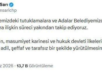 CHP'li Sarı: Buca ve Adalar belediyelerimizdeki süreci yakından takip ediyoruz